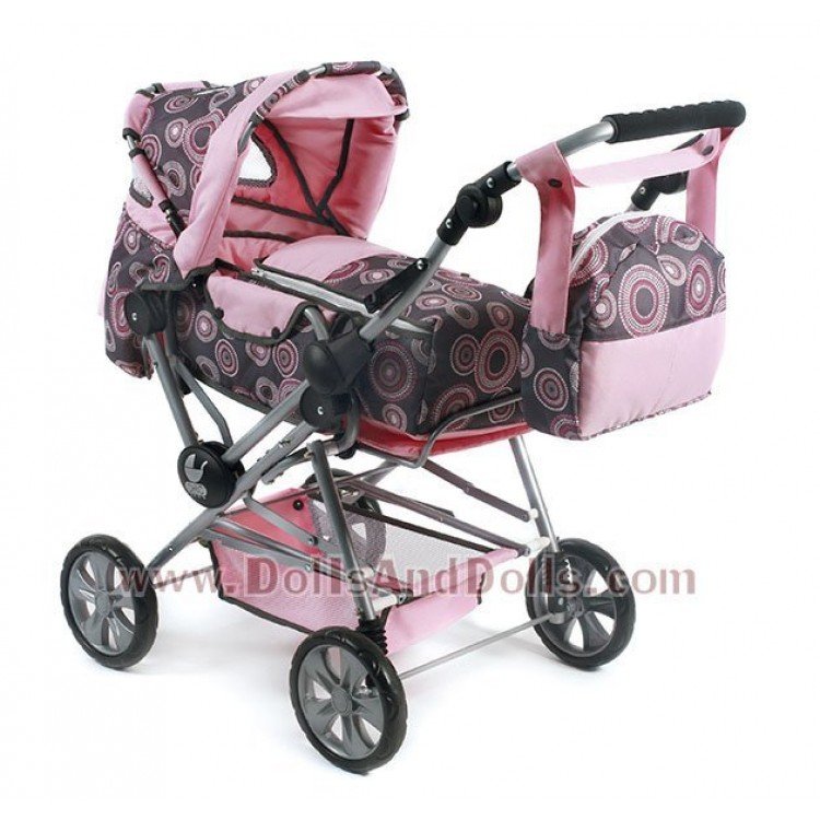 Cochecito Chic Road Star Rosa claro-Perlas 85 cm