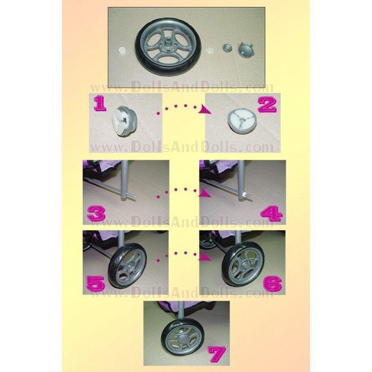 Cochecito Chic Lola Morado 58 cm