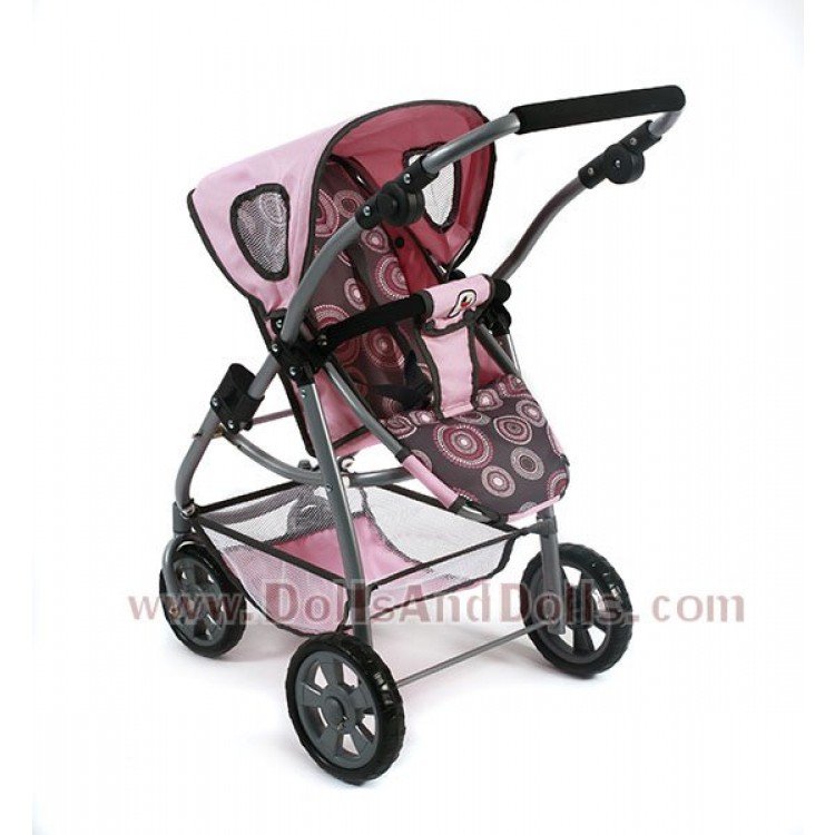 Combi silla y capazo Chic Emotion 2 en 1 Rosa claro-Perlas 77 cm