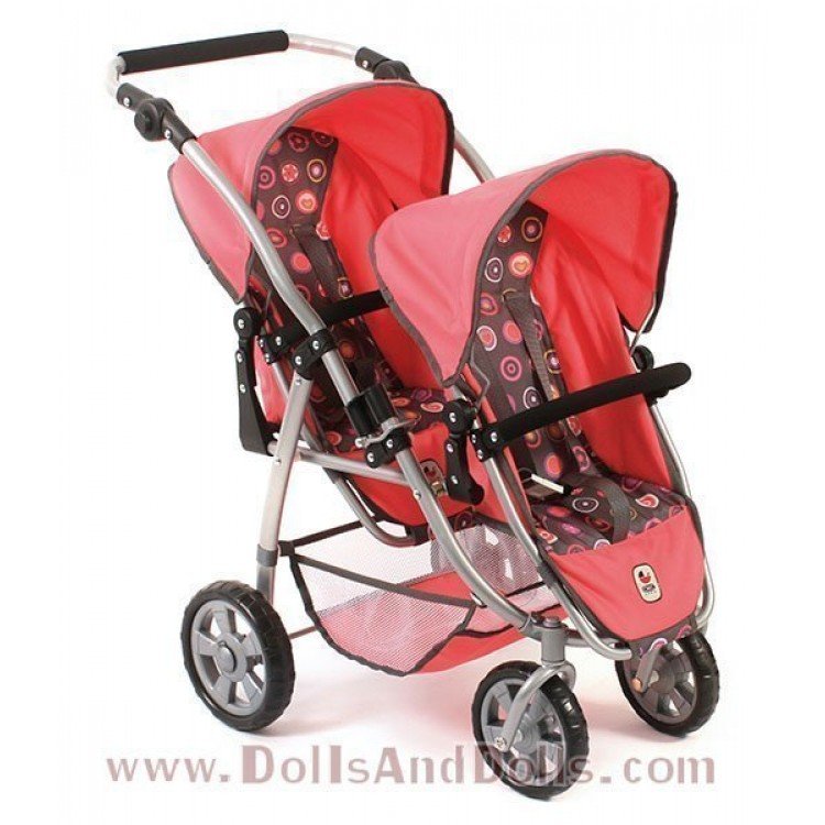 Sillita doppio Chic Vario Rosa-Gris círculos 79 cm