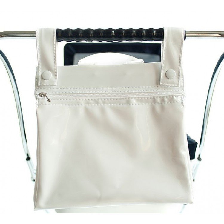Borsa bianca in vernice Bebelux