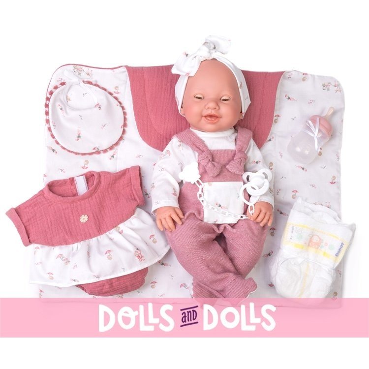 Bambola Antonio Juan 42 cm - Neonata Mia Pee con fasciatoio e vestitino
