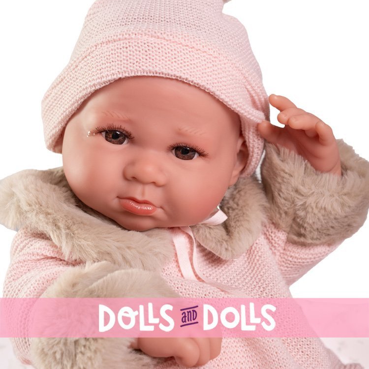 Bambola Antonio Juan 42 cm - Neonata Luca con coperta di fiori