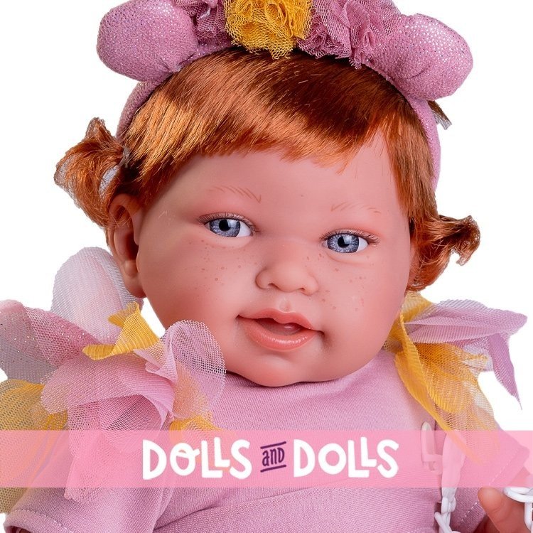 Bambola Antonio Juan 42 cm - Fata Pipa neonata con diadema per voi