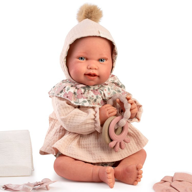 Bambola Antonio Juan 42 cm - Sweet Reborn Pipa a spasso