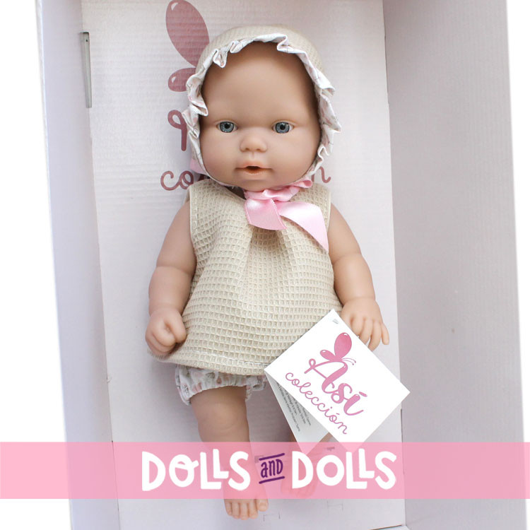 Bambola Así 25 cm - Max con completo beige fiore di leone
