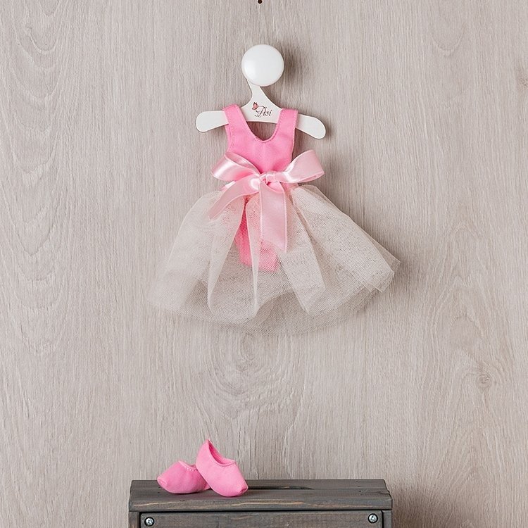 Completo per bambola Así 40 cm - Set da ballo rosa e beige per bambola Sabrina