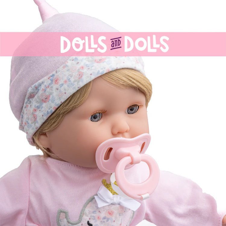 Berenguer Boutique bambola 38 cm - Bionda con completino da elefante e accessori