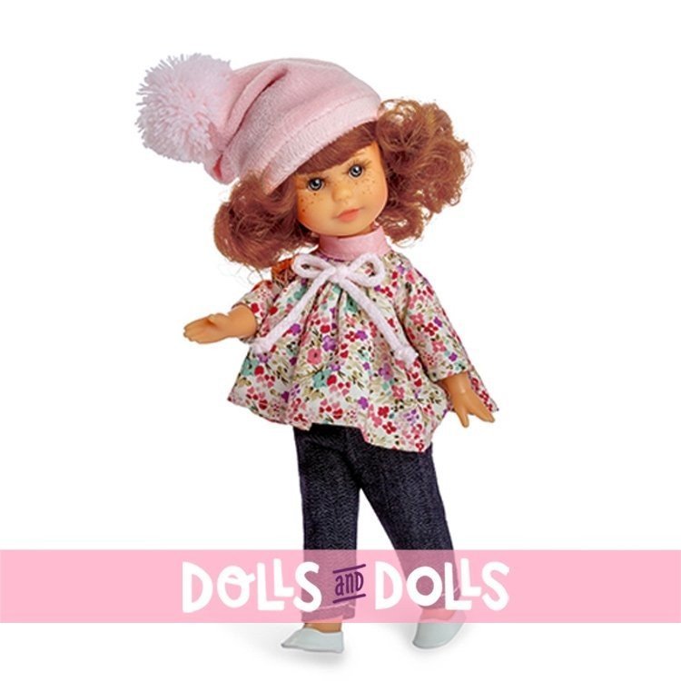 Bambola Berjuan 22 cm - Boutique bambole - Irene dai capelli rossi con armadio e vestito
