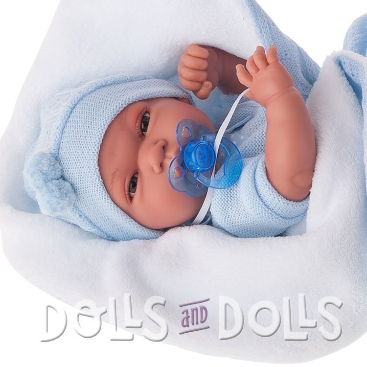Bambola Antonio Juan 33 cm - Baby Tonet ragazzo con coperta