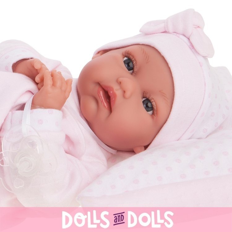 Bambola Antonio Juan 34 cm - Toneta con pigiama rosa