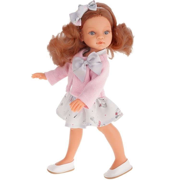 Bambola Antonio Juan 33 cm - Emily dai capelli rossi con fiocco