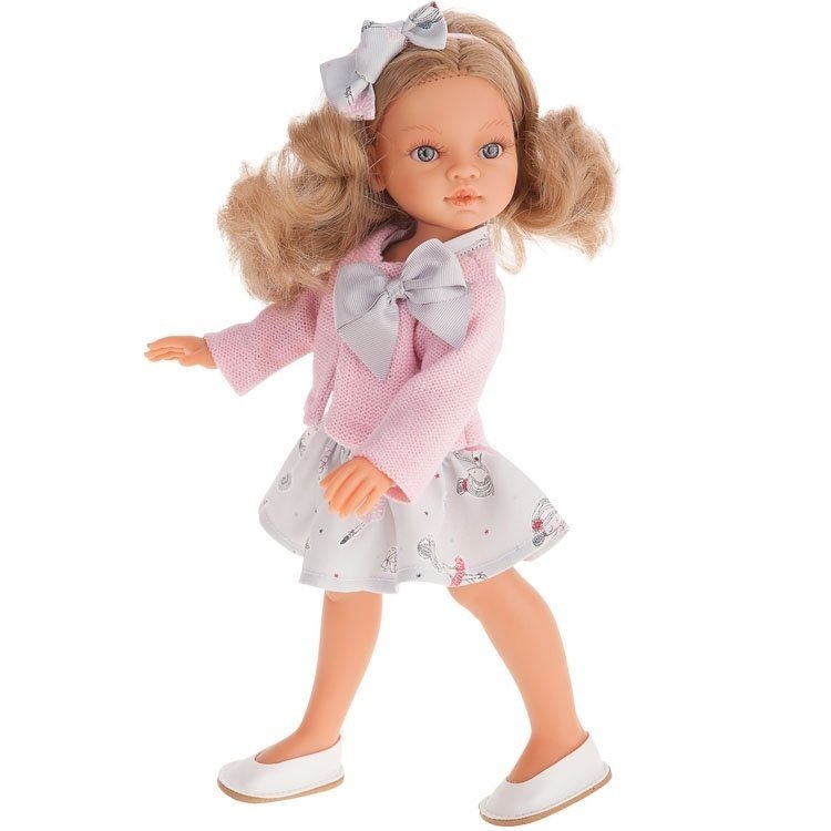 Bambola Antonio Juan 33 cm - Emily bionda con fiocco