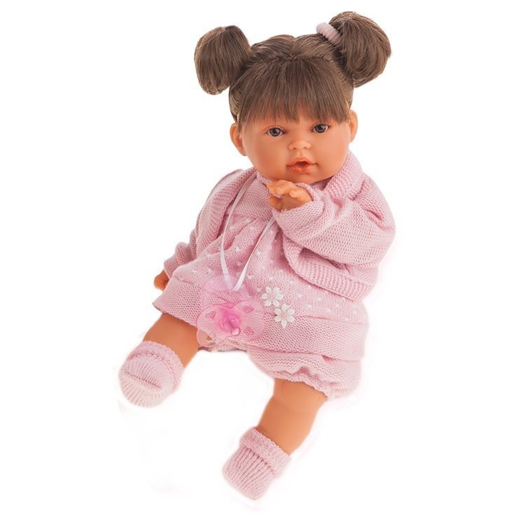 Bambola Antonio Juan 27 cm - Kika rosa scuro con due codini