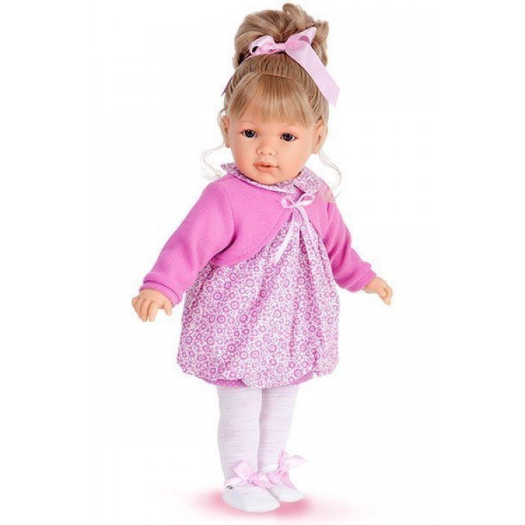 Lula coleta con vestito rosa