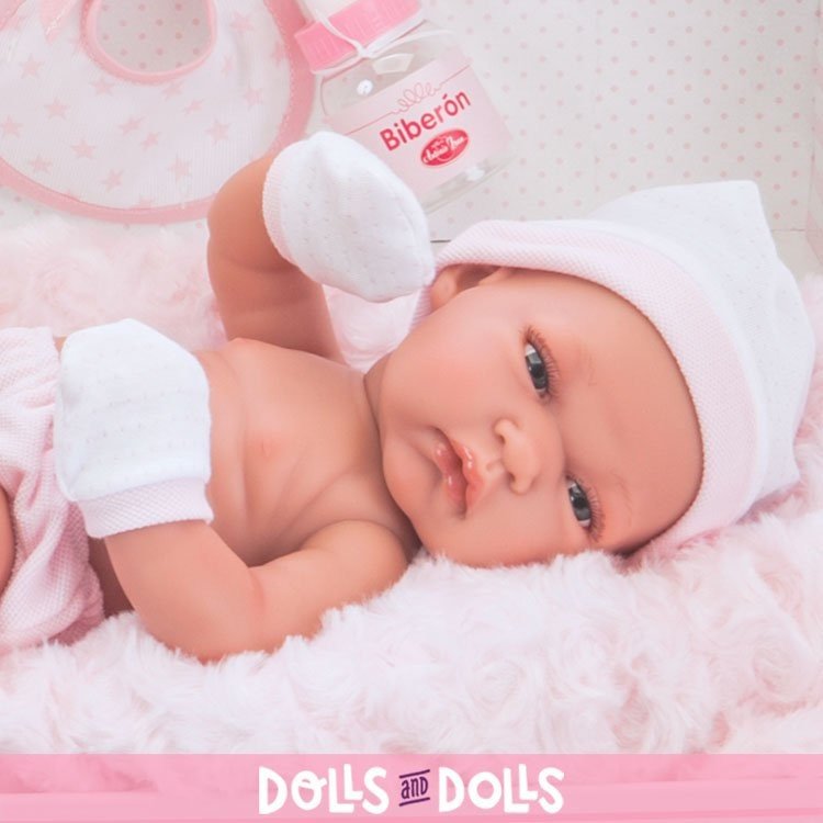 Bambola Antonio Juan 33 cm - Baule bimba Toneta con accessori da bagno