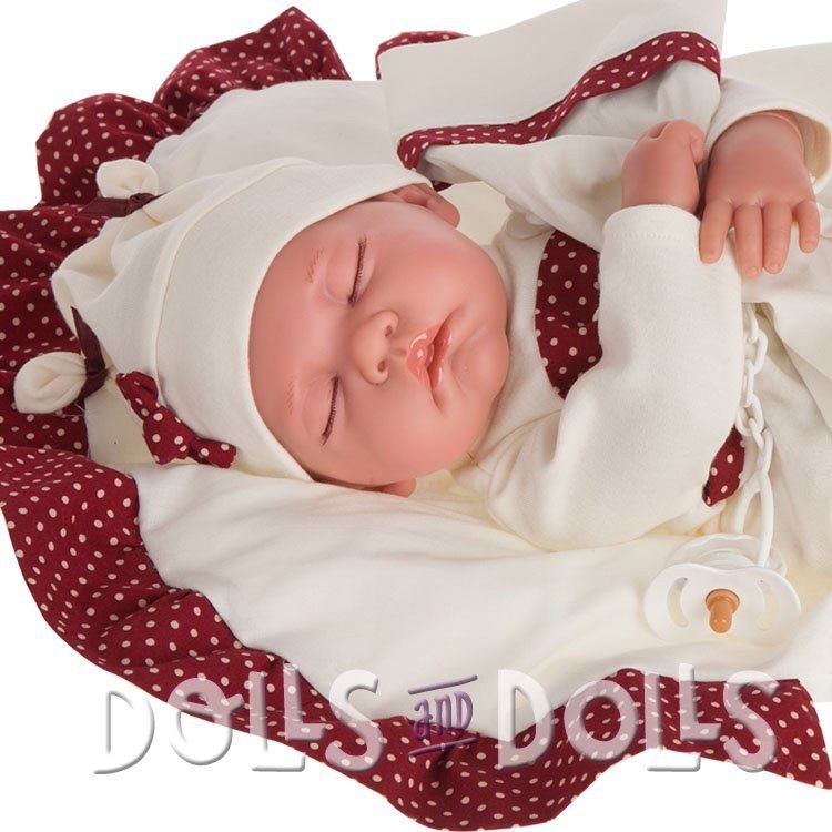 Bambola Antonio Juan 40 cm - Luna con cuscino marrone