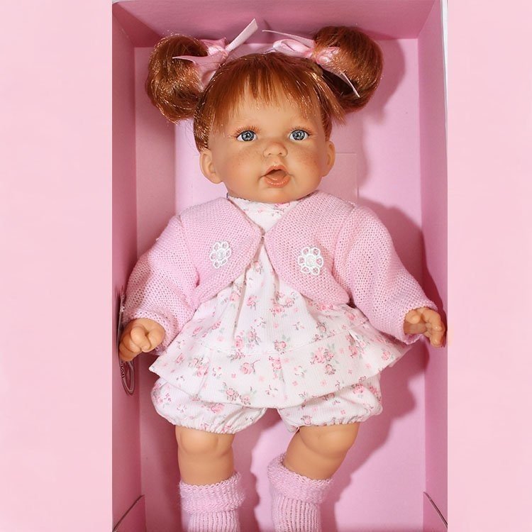 Bambola Antonio Juan 27 cm - Codini Petit rossa rosa chiaro