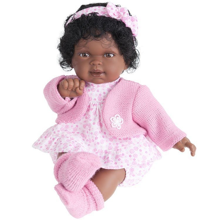 Bambola Antonio Juan 27 cm - Petit pink afroamericano