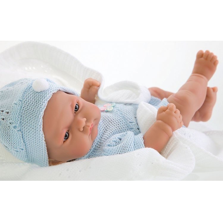 Bambola Antonio Juan 26 cm - Coperta a maglia ragazzo Pitu