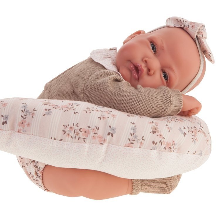 Bambola Antonio Juan 40 cm - Nato con cuscino per l'allattamento