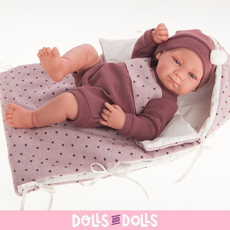 Bambola Antonio Juan 42 cm - Neonata Olivia con sacco a pelo