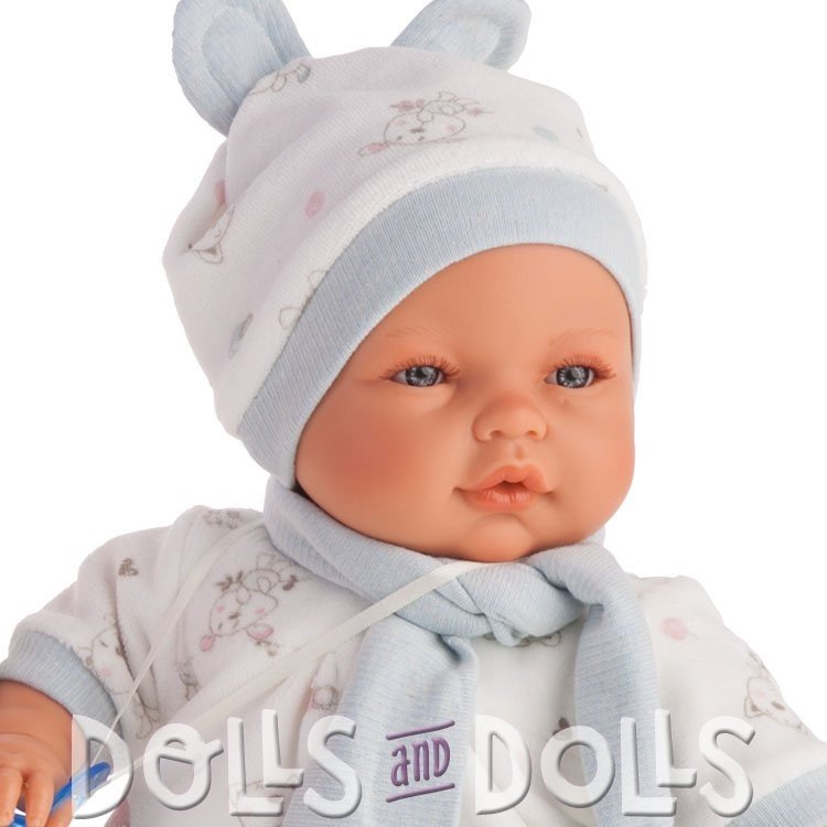 Bambola Antonio Juan 37 cm - Bimbo con tutine blu