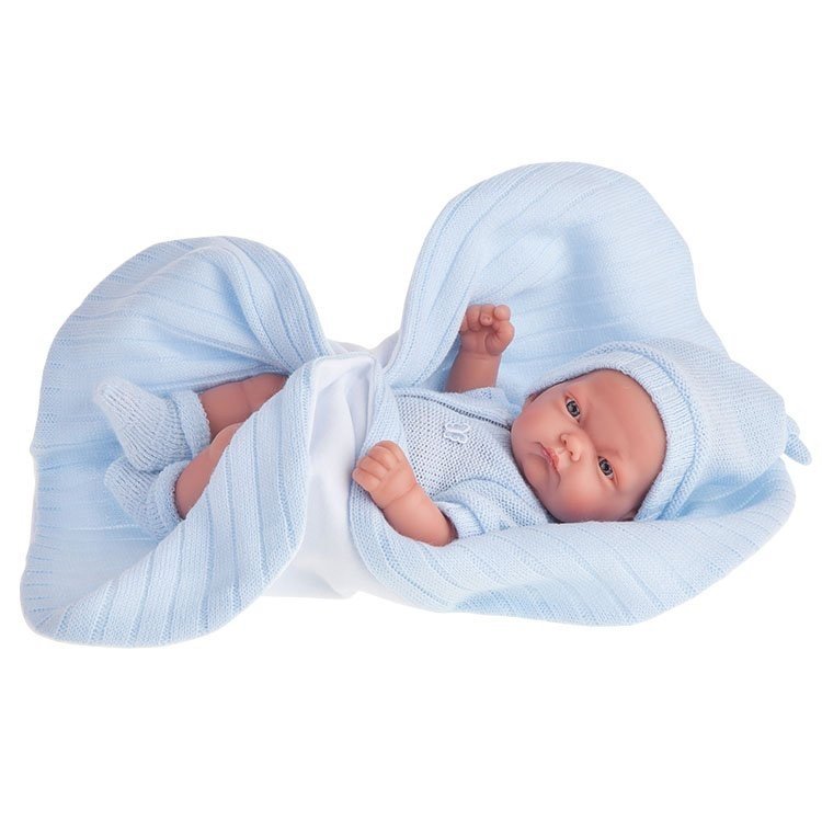 Bambola Antonio Juan 26 cm - Ragazzo Pitu con coperta