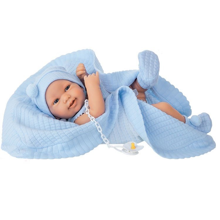 Bambola Antonio Juan 42 cm - Coperta in lana Pipo neonato