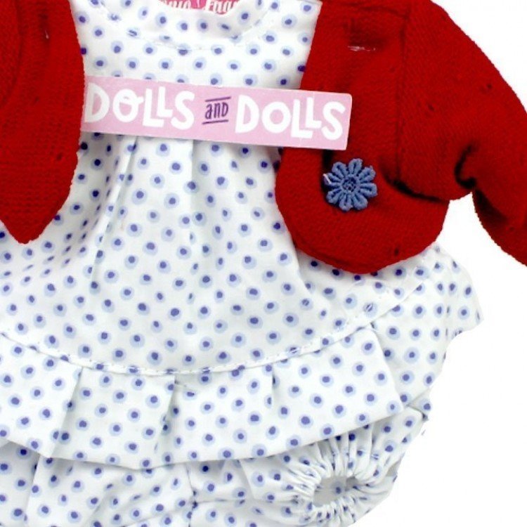 Completo bambola Antonio Juan 26-27 cm - Completo maculato con giacca rossa