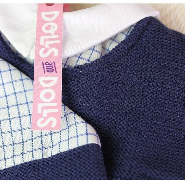 Pagliaccetti, giacca, cappello e calzini blu navy 40-42 cm