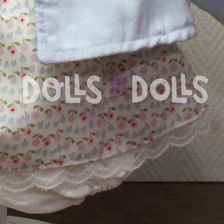 Completo bambola Antonio Juan - Abito floreale con giacca blu 40-42 cm