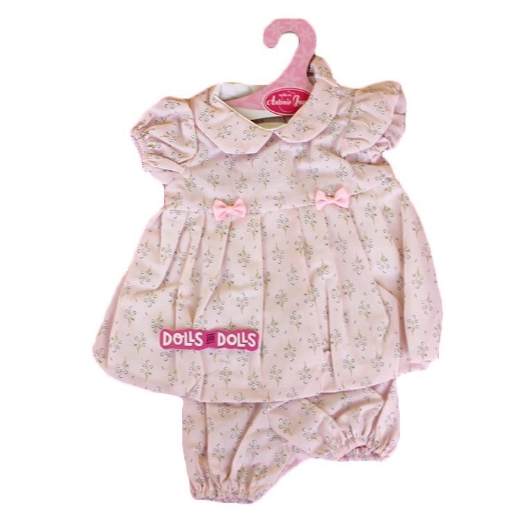 Completo bambola Antonio Juan 40-42 cm - Completo stampa fiori rosa