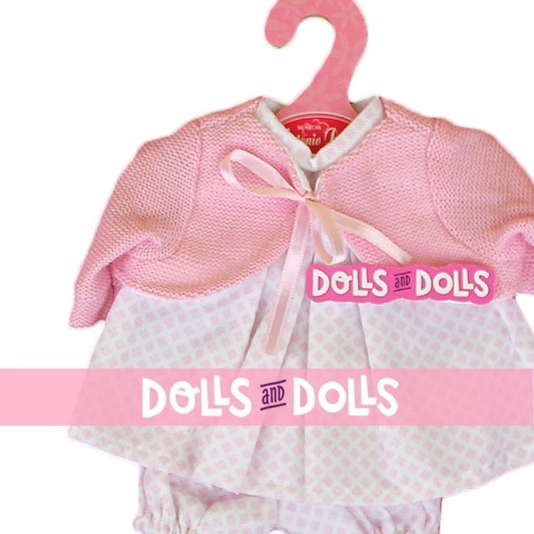 Completo bambola Antonio Juan 26-27 cm - Completo stampato con giacca rosa