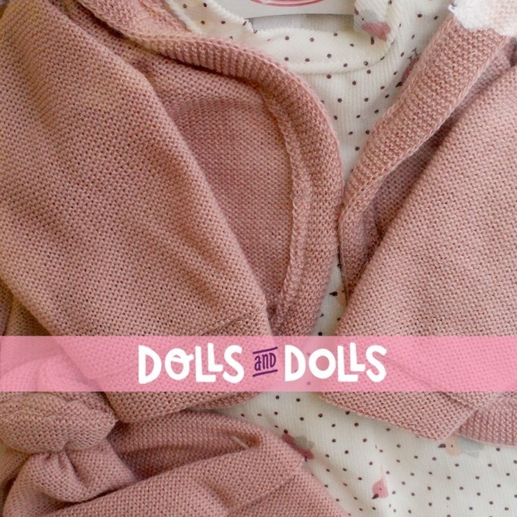 Completo bambola Antonio Juan 55 cm - Completo stampato Birdy con cappello