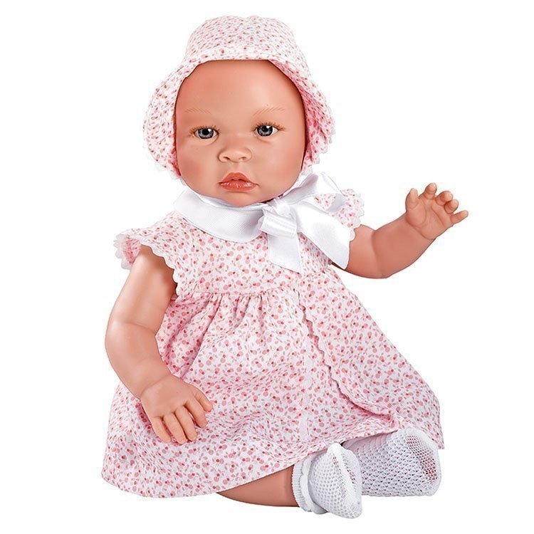 Bambola Así 46 cm - Vestito Leone con fiori rosa