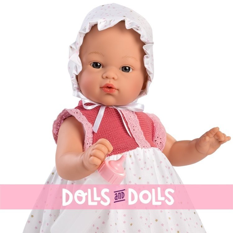 Bambola Así 36 cm - Koke vestito lungo stelle con top in maglia rosa