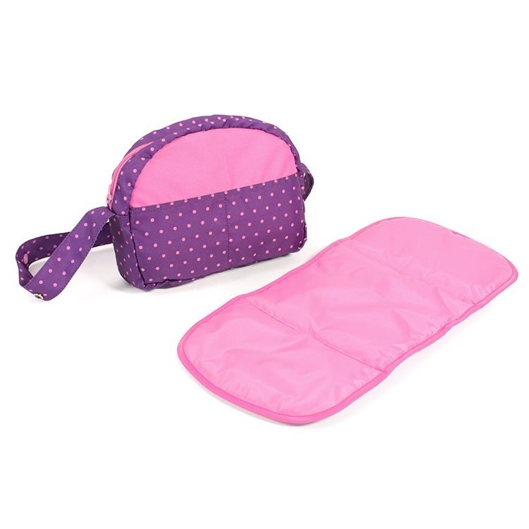 Borsa per carrozzina per bambole - Bayer Chic 2000 - Dots Purple Pink