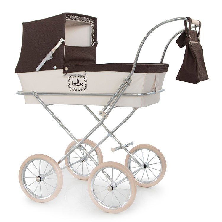 Carrozzina per bambole Bebelux 78 cm - Estocolmo con borsa