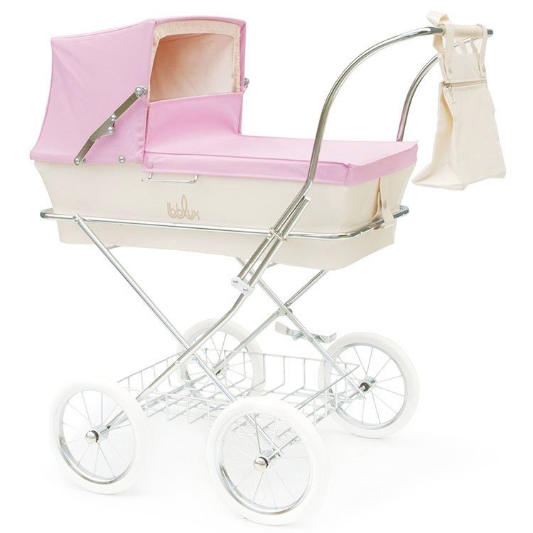 Carrozzina per bambole Bebelux 78 cm - Pink Paris