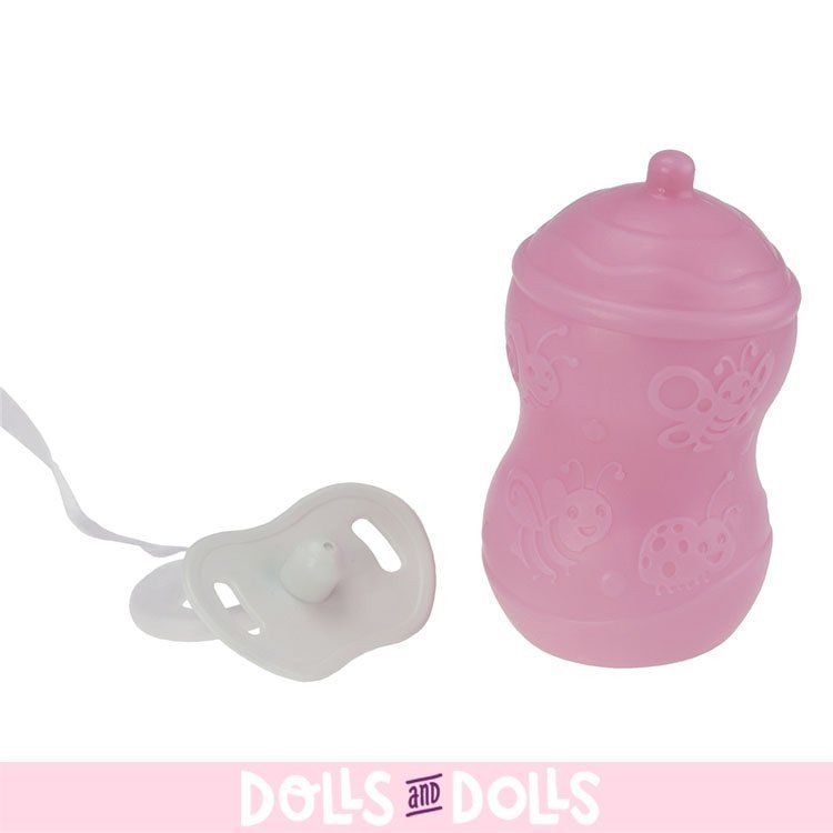 Bambola disegnata da Berenguer 51 cm - Tanto da coccolare - Rosa avvolgente con bocca aperta