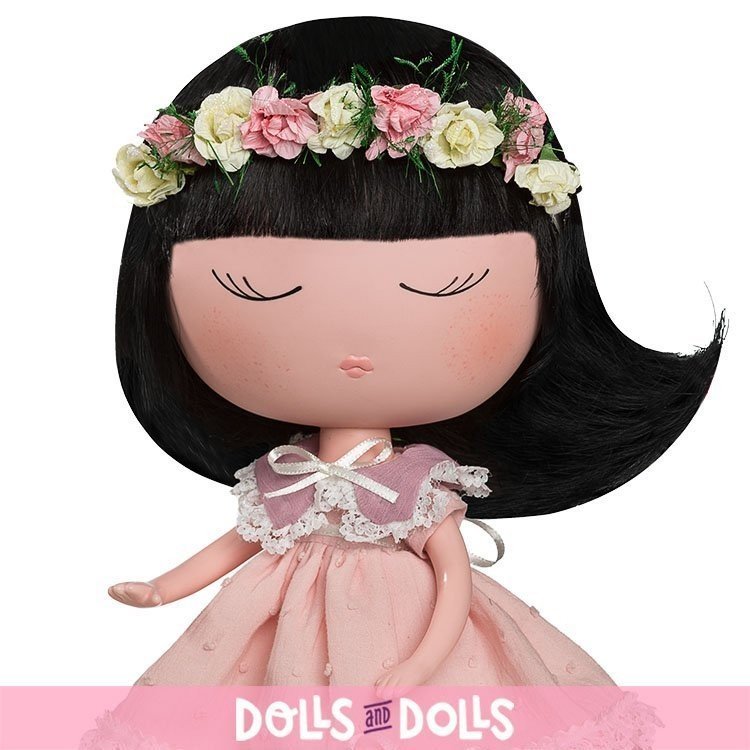 Bambola Berjuán 32 cm - Anekke - Natura con vestito rosa