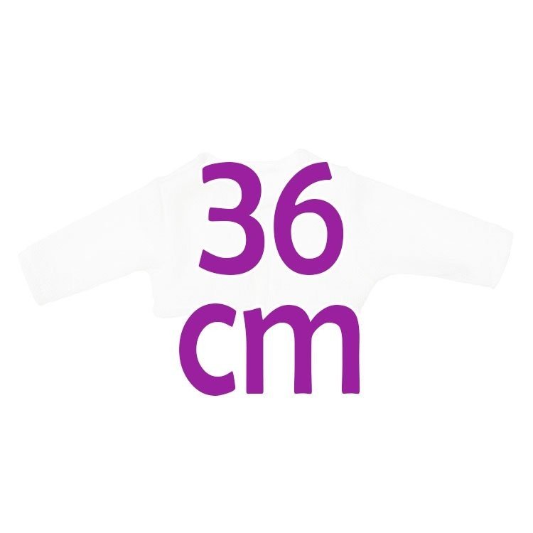 Complementi per bambola Así 36 cm - Giacca in maglia bianca per bambola Koke