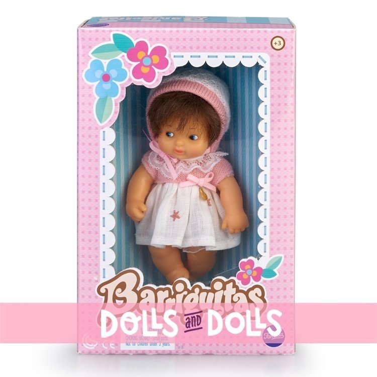 Barriguitas Classic bambola 15 cm - Bambina mora con vestito