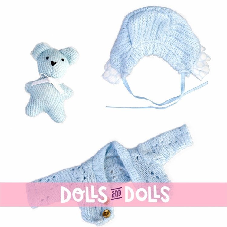 Barriguitas bambola classica 15 cm - Baby set con vestiti blu