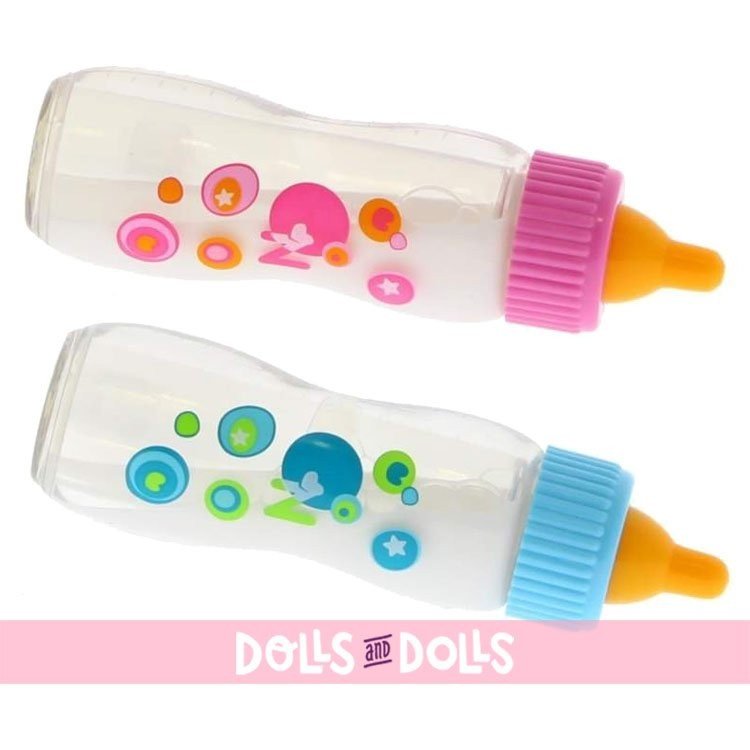 Complementi per bambola Nenuco - Set di due biberon magici con latte