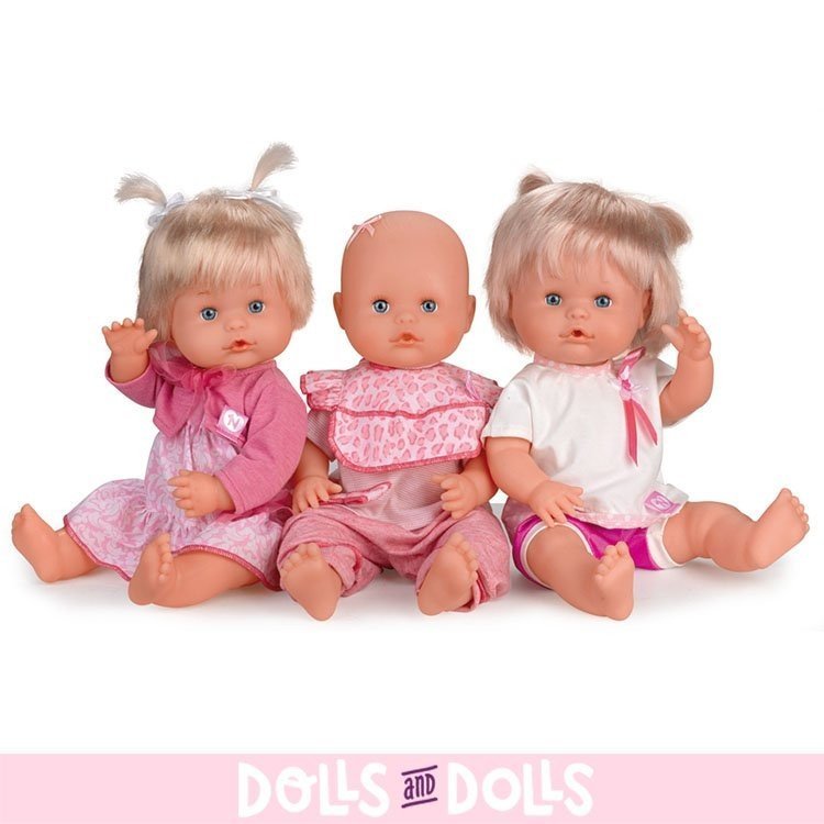 Completo per bambola Nenuco 35 cm - Tutine rosa con bavaglino