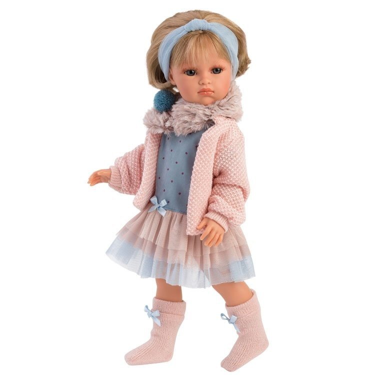 Llorens bambola 37 cm - Daniela con vestito rosa e blu