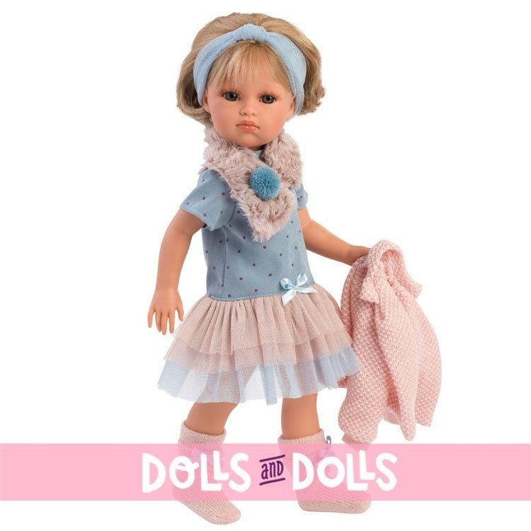 Llorens bambola 37 cm - Daniela con vestito rosa e blu