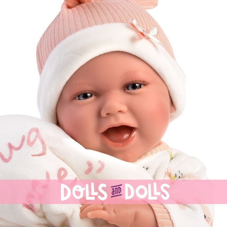 Bambola Llorens 42 cm - Neonata Mimi Smiles con palloncino